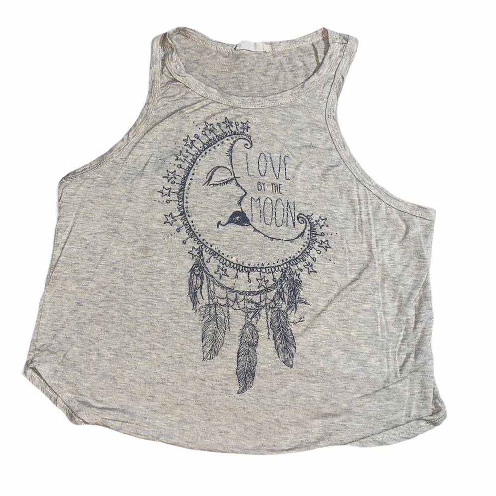 MoonChild Love By The Moon Bedazzled Tank sz XL